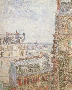 Vincent Van Gogh View of Paris from Vincent's Room in t he Rue Lepic (nn04) china oil painting artist
